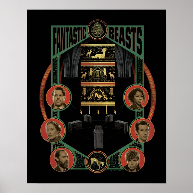 Póster Fantásticas bestias Sala de Exigencia Gráfica (Frente)
