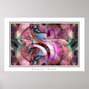 Póster Fantástico bosque.