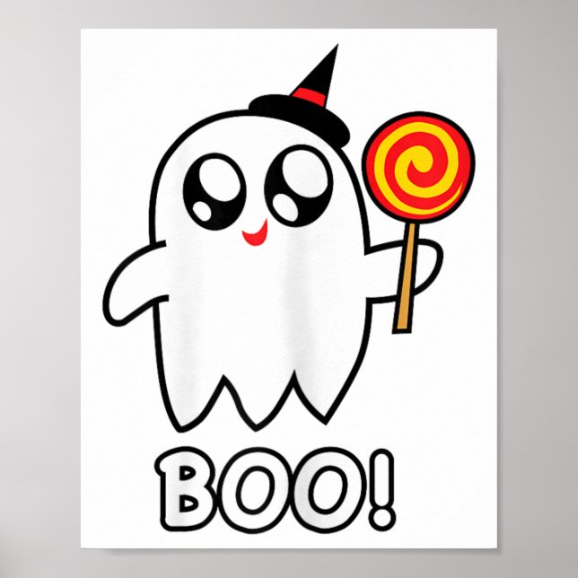 Póster Fantástico fantasma de Halloween (Frente)