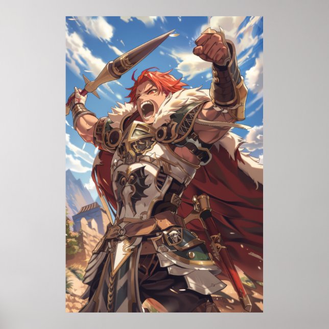 Póster Fantasy Adventure 2D Anime Art Style Poster (Frente)