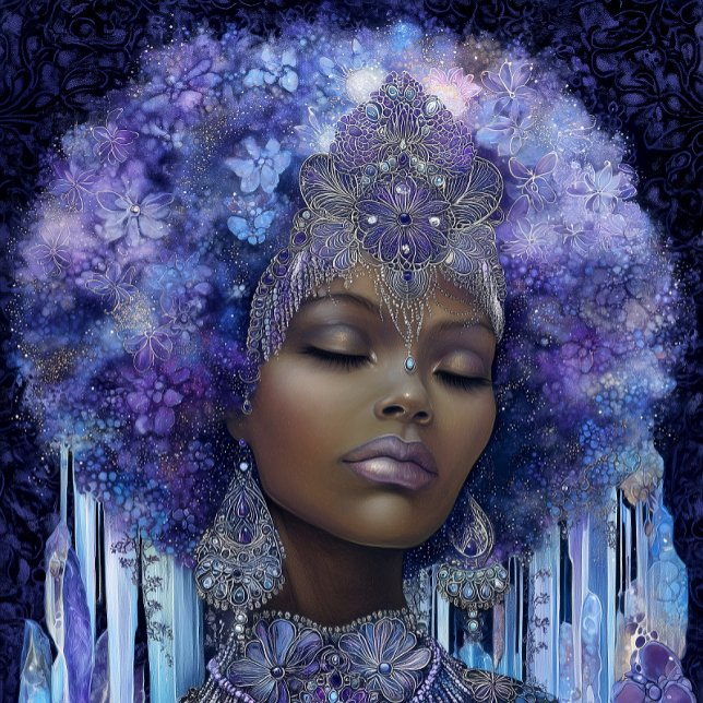 Póster Fantasy Art Black Girl Black Queen Goddess (Subido por el creador)