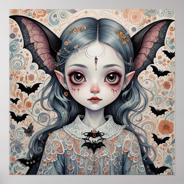 Póster Fantasy Bat Chica (Frente)