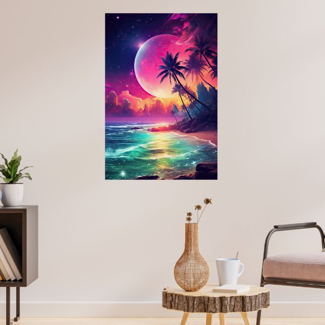 Póster Fantasy Colorful Night Poster (Salón 3)