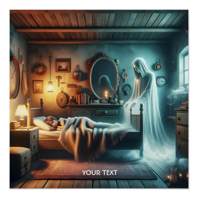 Póster Fantasy Cuidad niño fantasma (Anverso)