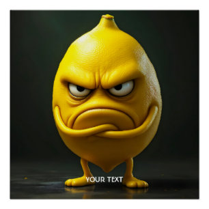 Póster Fantasy Cuse Angry Looking Lemon