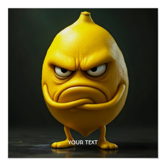 Póster Fantasy Cuse Angry Looking Lemon (Anverso)