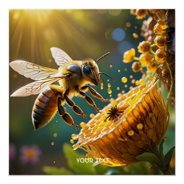Póster Fantasy Cute Abe Flowers Sun (Anverso)