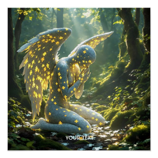 Póster Fantasy Cute Angelic Figure Puzzle (Anverso)