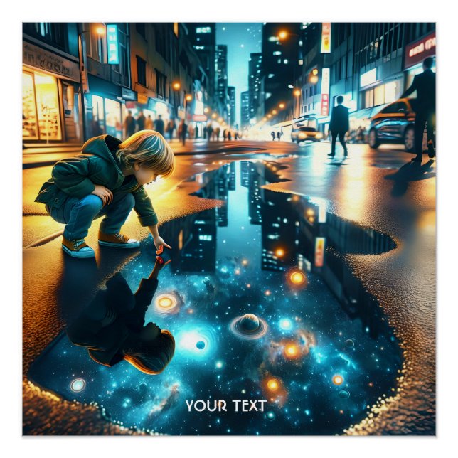 Póster Fantasy Cute Boy Street Universo (Anverso)