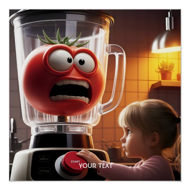 Póster Fantasy Cute Chica Tomato Blender (Anverso)
