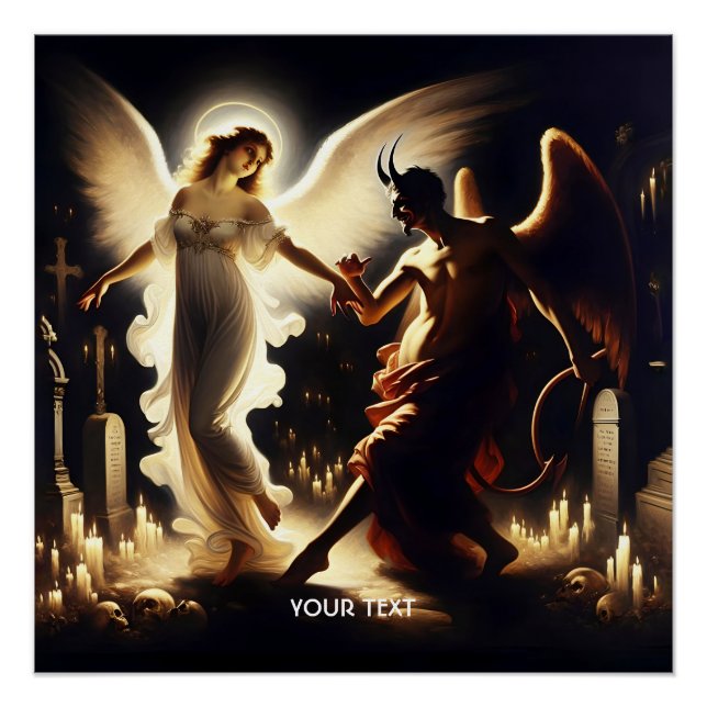 Póster Fantasy Cute Demon Angel Dancing (Anverso)