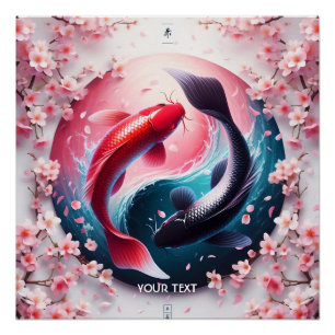 Póster Fantasy Cute Elegant Yin Yang