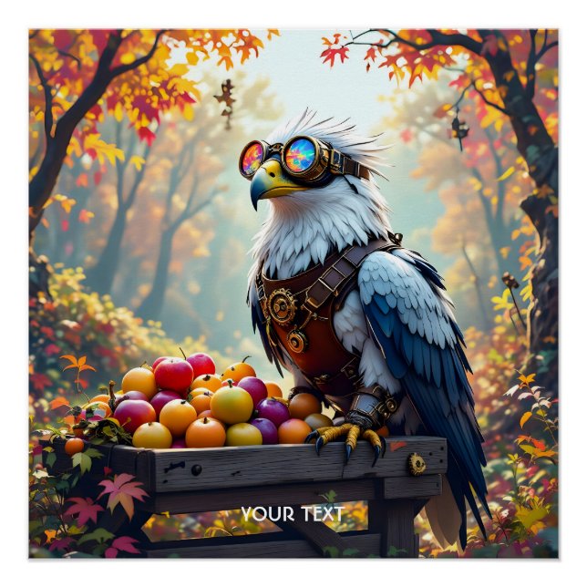 Póster Fantasy Cute Griffin Farmstand Tree (Anverso)