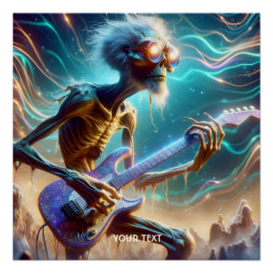 Póster Fantasy Cute Guitar Strange Player