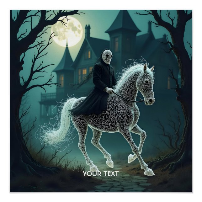 Póster Fantasy Cute Man Halloween Horario (Anverso)