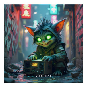 Póster Fantasy Cute Music Joy Street