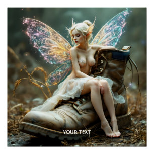 Póster Fantasy Cute Old Big Boot