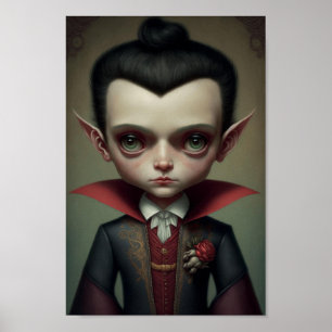 Póster Fantasy Cute Pequeño Vampiro