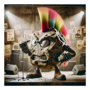 Póster Fantasy Cute Rock Punk Singer