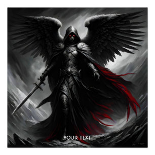 Póster Fantasy Cute Vivid Dark Scary Angel