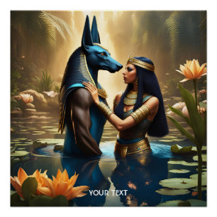 Póster Fantasy Cute Vivid Egypt God Woman