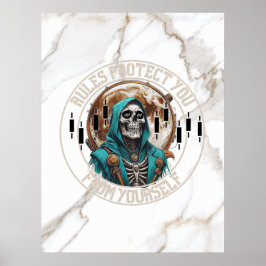 Póster Fantasy Design Marble | Grim Reaper | Motivation