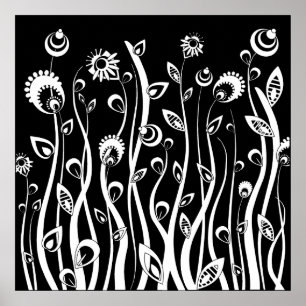 Póster fantasy flowers