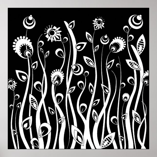 Póster fantasy flowers (Frente)