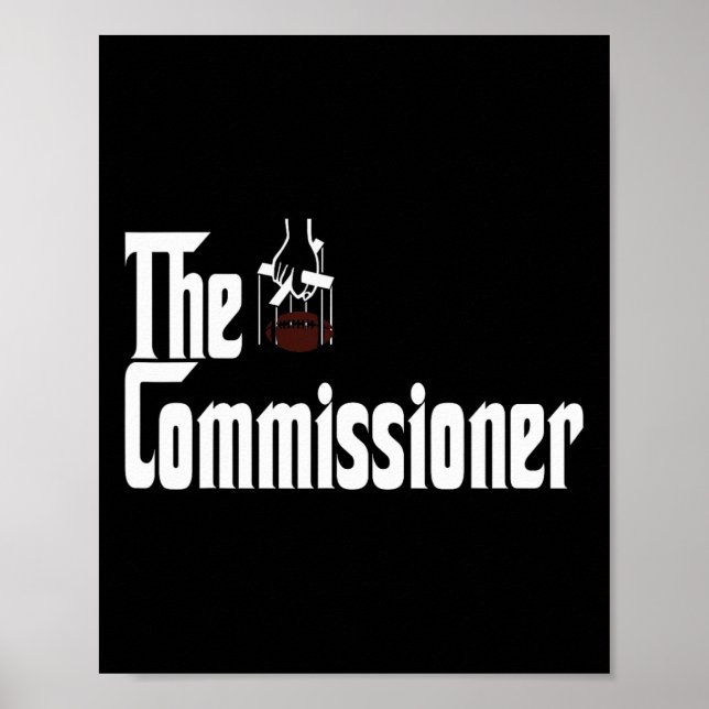 Póster Fantasy Football Commissioner Draft Party Commish  (Frente)
