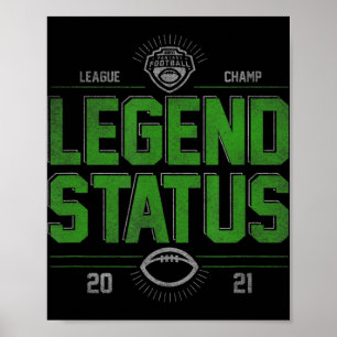 Póster Fantasy Football League Champ Legend
