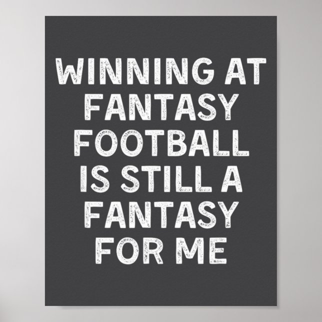 Póster Fantasy Football Loser Funny  (Frente)