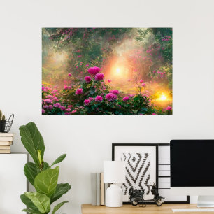 Póster FANTASY Garden, Flowers, Roses - Poster