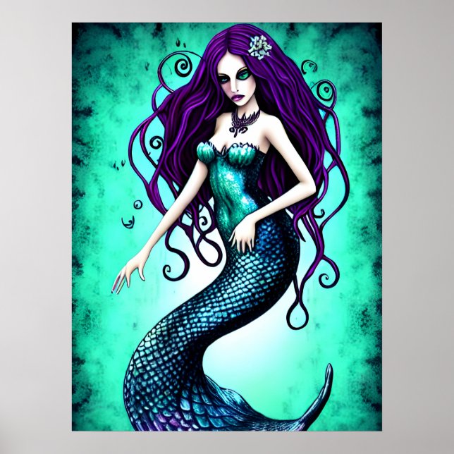 Póster Fantasy Mermaid Poster (Frente)