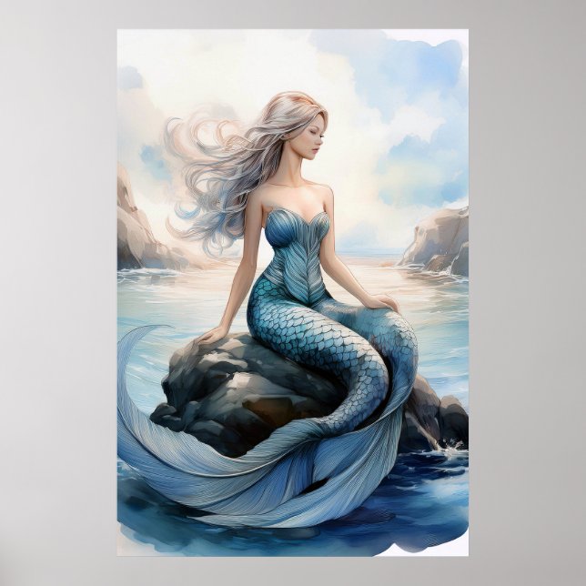 Póster Fantasy Mermaid Poster (Frente)