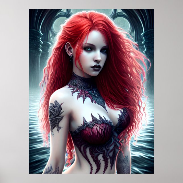 Póster Fantasy Mermaid Poster (Frente)