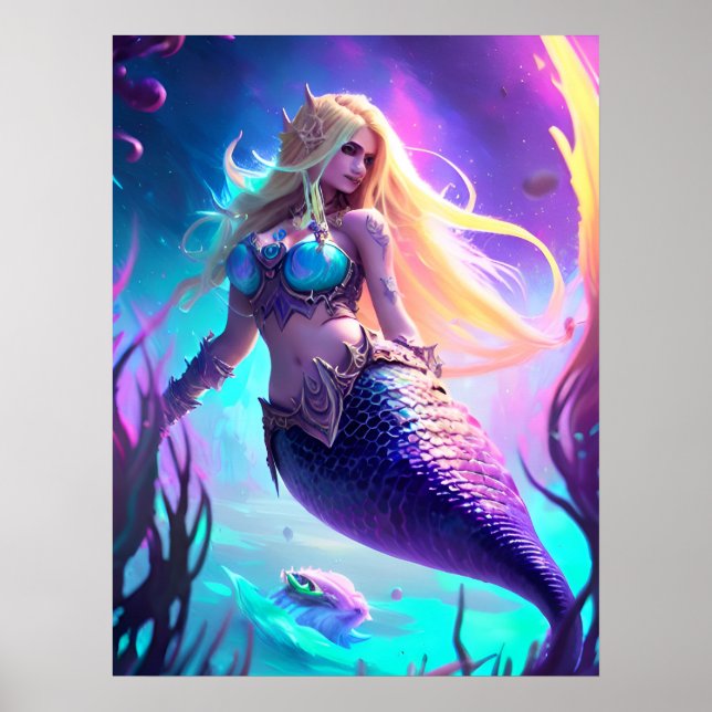 Póster Fantasy Mermaid Poster (Frente)