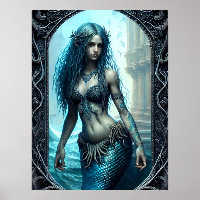 Póster Fantasy Mermaid Poster (Frente)