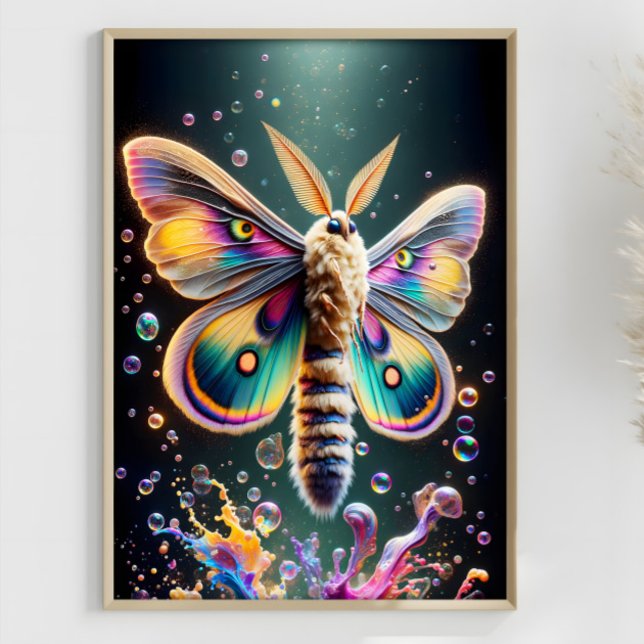 Póster Fantasy Moth Colorful Vibrant Mutant (Subido por el creador)