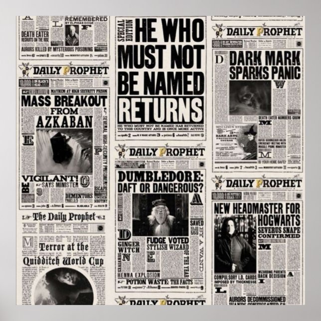 Póster Fantasy Newspaper (Frente)