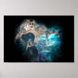 Póster Fantasy Sky Siren Vignette
