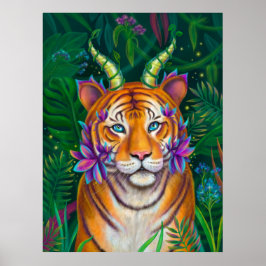 Póster Fantasy Tiger