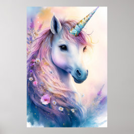 Póster Fantasy Unicorn Poster