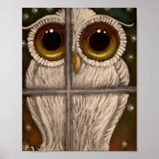 Póster FANTASY WHITE SNOWY OWL Poster