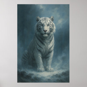 Póster Fantasy White Tiger – Serie Mystic Aura   ManJian