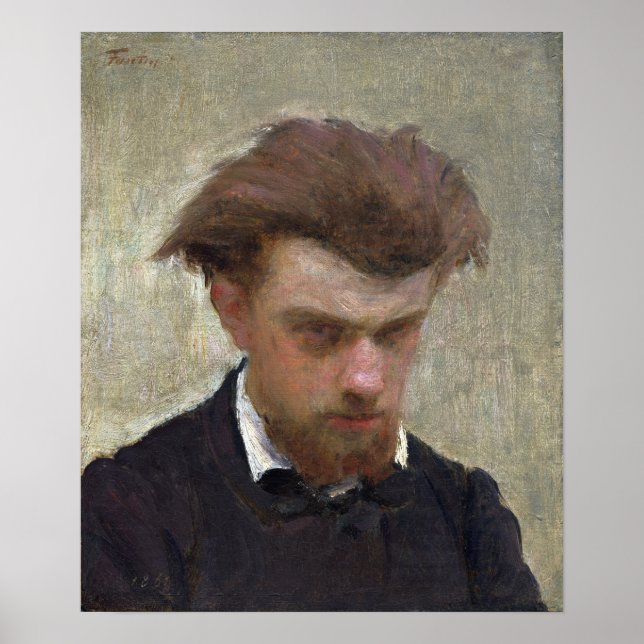 Póster Fantin-Latour - autorretrato (Frente)