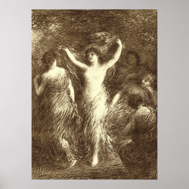 Póster Fantin-Latour - Danzas (Frente)