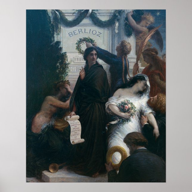 Póster Fantin-Latour - El aniversario (Frente)