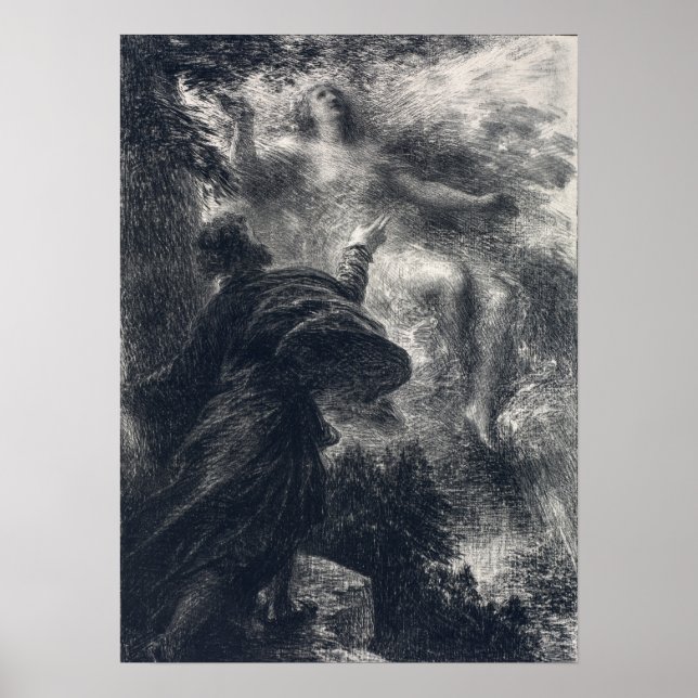 Póster Fantin-Latour - El Hada De Los Alpes (Frente)