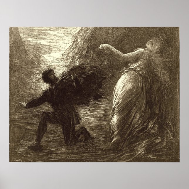Póster Fantin-Latour - Manfred Y Astarte (Frente)