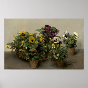 Póster Fantin-Latour - Pansies